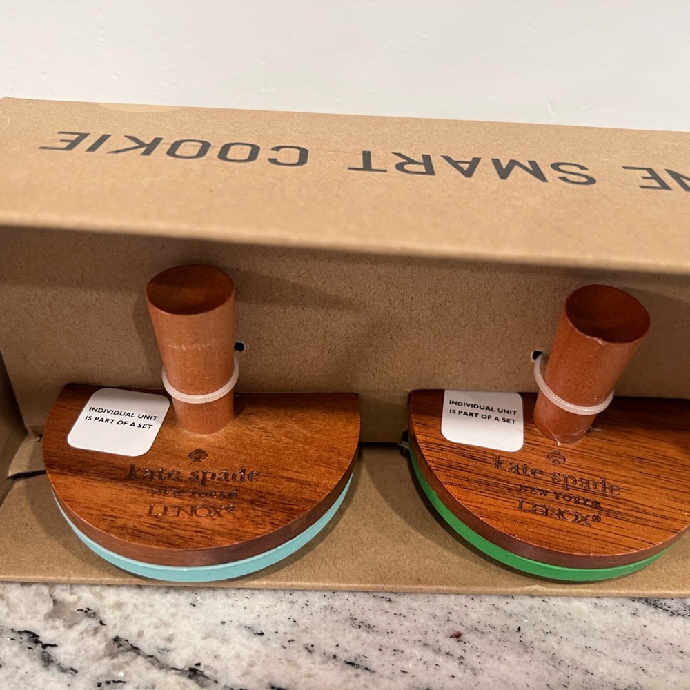 Kate Spade New York All in Good Taste Wood Cookie Presses